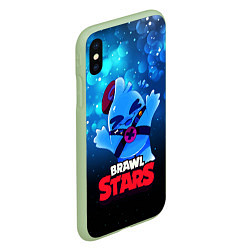 Чехол iPhone XS Max матовый Сквик Squeak Brawl Stars, цвет: 3D-салатовый — фото 2