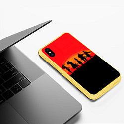 Чехол iPhone XS Max матовый DMC x RDR, цвет: 3D-желтый — фото 2