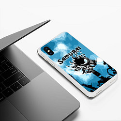 Чехол iPhone XS Max матовый SAMURAI KING 2077, цвет: 3D-белый — фото 2