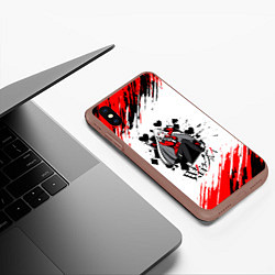 Чехол iPhone XS Max матовый Kakegurui Ририка Момобами Z, цвет: 3D-коричневый — фото 2