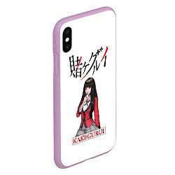 Чехол iPhone XS Max матовый Kakegurui, цвет: 3D-сиреневый — фото 2