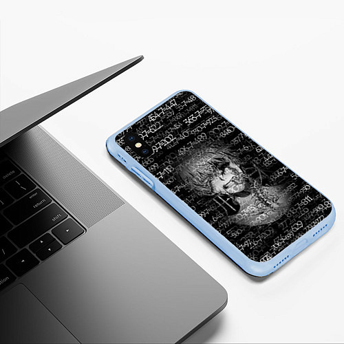 Чехол iPhone XS Max матовый Kaneki Ken 1000-7 / 3D-Голубой – фото 3