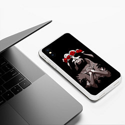 Чехол iPhone XS Max матовый МОЛИТВА И ДЕМОНЫ, цвет: 3D-белый — фото 2