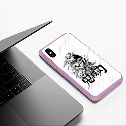 Чехол iPhone XS Max матовый Иноске Хашибира Kimetsu no Yaiba, цвет: 3D-сиреневый — фото 2