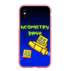 Чехол iPhone XS Max матовый GEOMETRY DASH ГЕОМЕТРИ ДАШ, цвет: 3D-баблгам