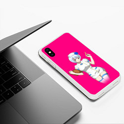 Чехол iPhone XS Max матовый Врач Медсестра Z, цвет: 3D-белый — фото 2