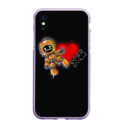 Чехол iPhone XS Max матовый K-VRC Love Death and Robots, цвет: 3D-светло-сиреневый