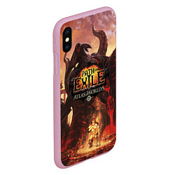 Чехол iPhone XS Max матовый Path of Exile, цвет: 3D-розовый — фото 2