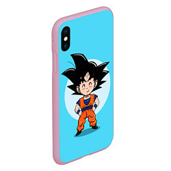 Чехол iPhone XS Max матовый Sweet Goku, цвет: 3D-розовый — фото 2