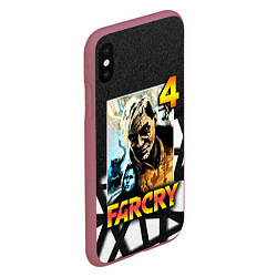 Чехол iPhone XS Max матовый FARCRY 4 Пэйган Мин, цвет: 3D-малиновый — фото 2