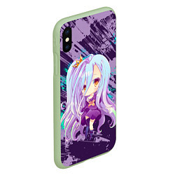 Чехол iPhone XS Max матовый Shiro art, цвет: 3D-салатовый — фото 2