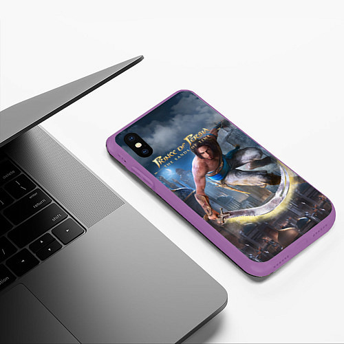 Чехол iPhone XS Max матовый Prince of Persia / 3D-Фиолетовый – фото 3