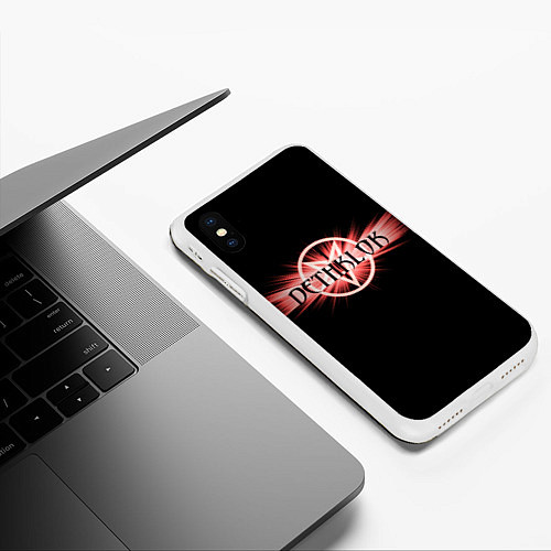 Чехол iPhone XS Max матовый Dethklok / 3D-Белый – фото 3