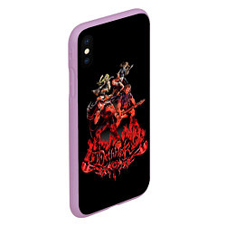 Чехол iPhone XS Max матовый Dethklok concert, цвет: 3D-сиреневый — фото 2