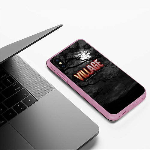 Чехол iPhone XS Max матовый Resident Evil: Village $$$ / 3D-Розовый – фото 3