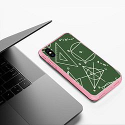 Чехол iPhone XS Max матовый Геометрия теоремы и признаки, цвет: 3D-баблгам — фото 2