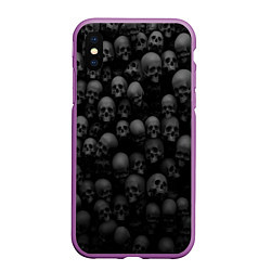 Чехол iPhone XS Max матовый Общее захоронение, цвет: 3D-фиолетовый