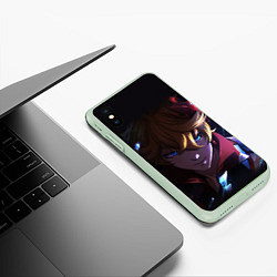 Чехол iPhone XS Max матовый ТАРТАЛЬЯ - GENSHIN IMPACT, цвет: 3D-салатовый — фото 2