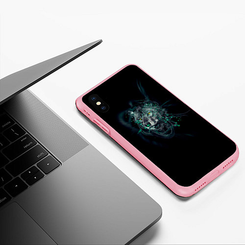 Чехол iPhone XS Max матовый ВоЛк во Тьме / 3D-Баблгам – фото 3