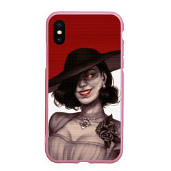 Чехол iPhone XS Max матовый Леди Димитреску из Резидента, цвет: 3D-розовый
