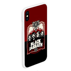 Чехол iPhone XS Max матовый Black Sabbath, цвет: 3D-белый — фото 2