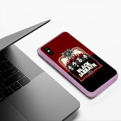 Чехол iPhone XS Max матовый Black Sabbath, цвет: 3D-сиреневый — фото 2