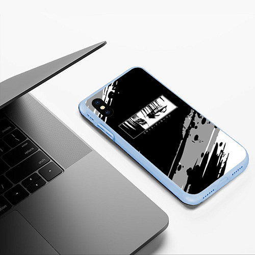 Чехол iPhone XS Max матовый LEVIS SAD EYES / 3D-Голубой – фото 3