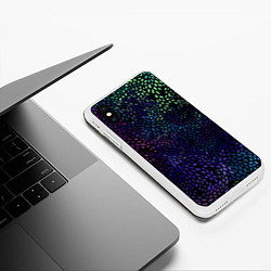 Чехол iPhone XS Max матовый Настроение узоры, цвет: 3D-белый — фото 2