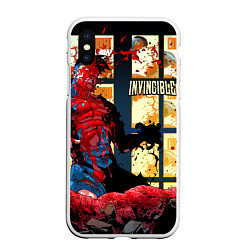 Чехол iPhone XS Max матовый Неуязвимый Invincible, цвет: 3D-белый