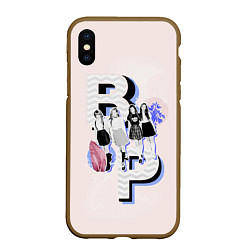 Чехол iPhone XS Max матовый BP Style, цвет: 3D-коричневый