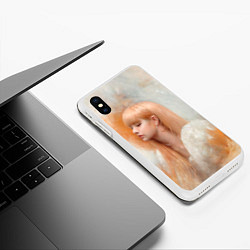 Чехол iPhone XS Max матовый Розэ маслом, цвет: 3D-белый — фото 2