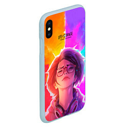 Чехол iPhone XS Max матовый Life Is StrangeTrue Colors, цвет: 3D-голубой — фото 2