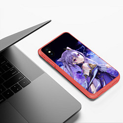 Чехол iPhone XS Max матовый КЭ ЦИН - Genshin Impact, цвет: 3D-красный — фото 2