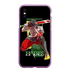 Чехол iPhone XS Max матовый Hades Zagrei, цвет: 3D-фиолетовый