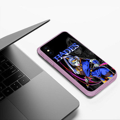 Чехол iPhone XS Max матовый Hades Megaera / 3D-Сиреневый – фото 3