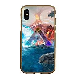 Чехол iPhone XS Max матовый Ark battelfield, цвет: 3D-коричневый