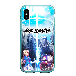 Чехол iPhone XS Max матовый Saint Ark, цвет: 3D-мятный