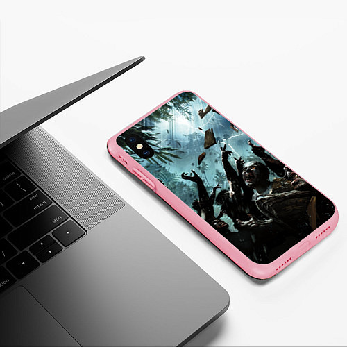 Чехол iPhone XS Max матовый Кровожадные зомби Zombie / 3D-Баблгам – фото 3