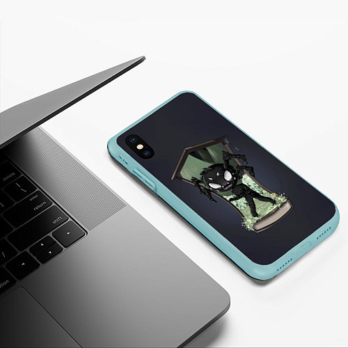 Чехол iPhone XS Max матовый Webber / 3D-Мятный – фото 3