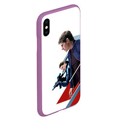 Чехол iPhone XS Max матовый Mission: Impossible Art, цвет: 3D-фиолетовый — фото 2