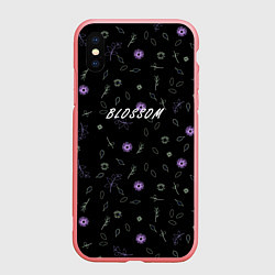 Чехол iPhone XS Max матовый Blossom, цвет: 3D-баблгам