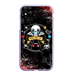 Чехол iPhone XS Max матовый The Binding of Isaac ИСААК, цвет: 3D-светло-сиреневый