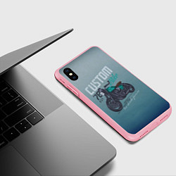 Чехол iPhone XS Max матовый Custom Bike, цвет: 3D-баблгам — фото 2