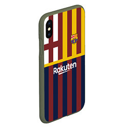 Чехол iPhone XS Max матовый BARCELONA FC БАРСЕЛОНА ФК BARCA, цвет: 3D-темно-зеленый — фото 2