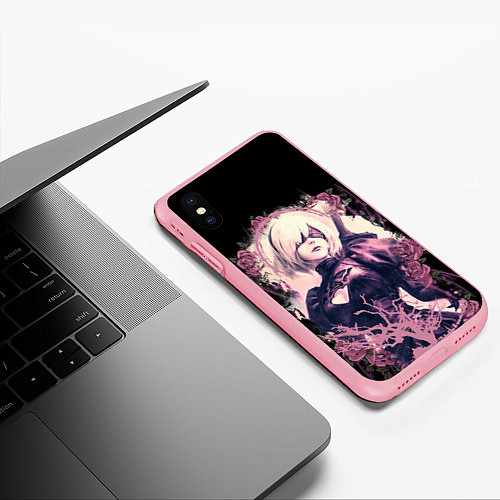 Чехол iPhone XS Max матовый 2B ROSES / 3D-Баблгам – фото 3