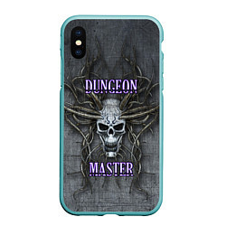 Чехол iPhone XS Max матовый DM Dungeon Master SKULL, цвет: 3D-мятный