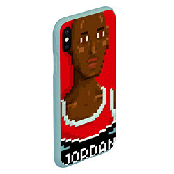 Чехол iPhone XS Max матовый Retro Jordan, цвет: 3D-мятный — фото 2