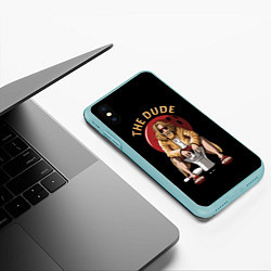 Чехол iPhone XS Max матовый THE DUDE Big Lebowski, цвет: 3D-мятный — фото 2