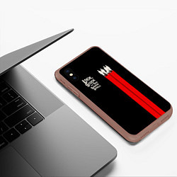 Чехол iPhone XS Max матовый Lock, Stock and Two Smoking Barrels, цвет: 3D-коричневый — фото 2