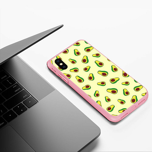 Чехол iPhone XS Max матовый Авокадо Avocado / 3D-Баблгам – фото 3